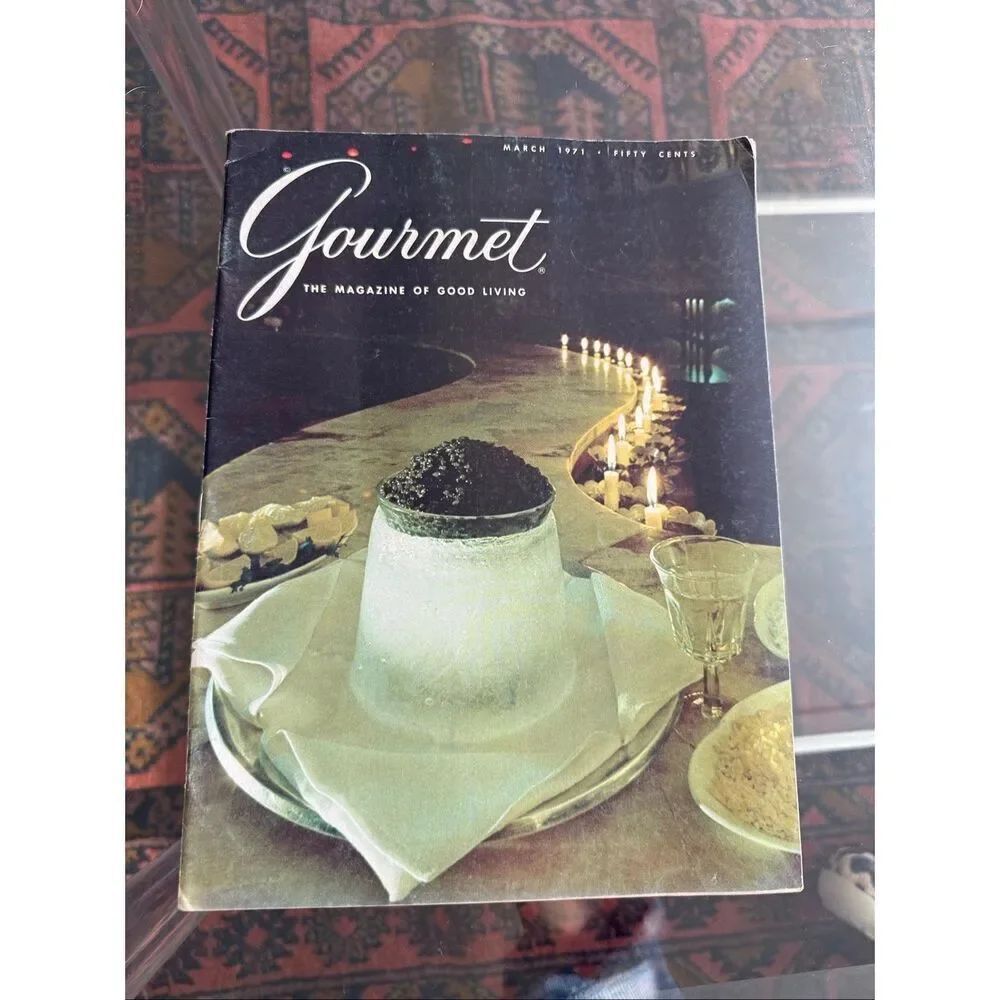 1971 Vintage Gourmet Magazine March Edition